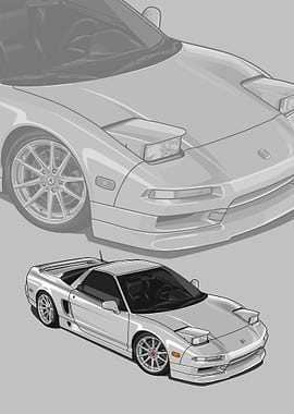 1993 Acura NSX white