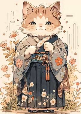 Cat Kimono