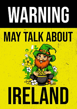 WARNING IRISH LEPRECHAUN
