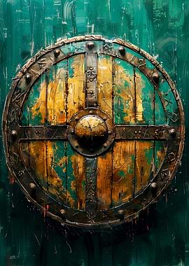 Green and Yellow Shield