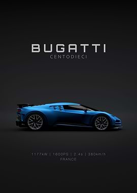 Bugatti Centodieci Blue