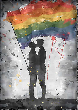 Pride Gay Flag Painting
