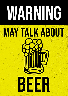 WARNING BEER MUG