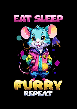 Eat Sleep Furry Repeat