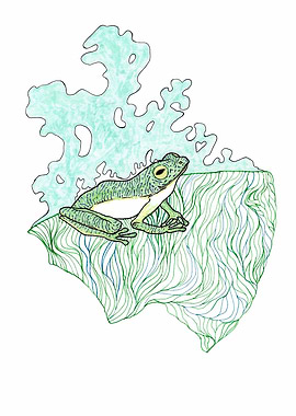 Froggy 3 chilling on leaf