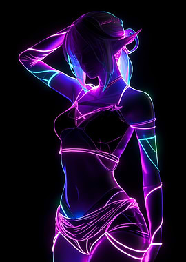 Neon Magic Elf Sexy Dance