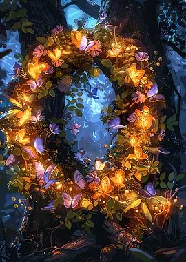 Flower Alphabet Letter Q