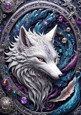 Steampunk White Fox