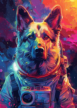 Astronaut German Shepherd
