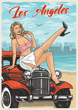 Los Angeles Pin Up Girl