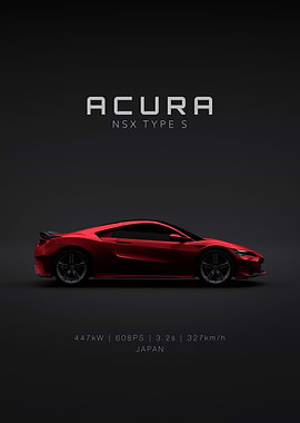 Acura NSX Type S Red