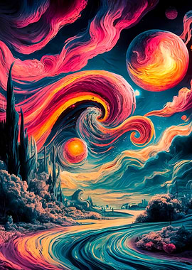 Painting to the pink world