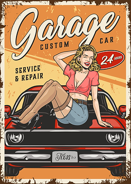 Garage Pin Up Girl
