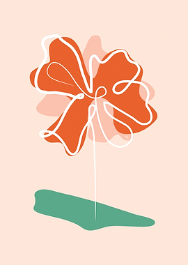 Graphic flower