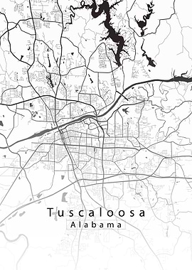 Tuscaloosa Alabama Map