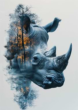 Rhino portrait