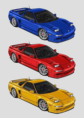 1993 Acura NSX mix color