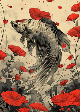 betta fish poster