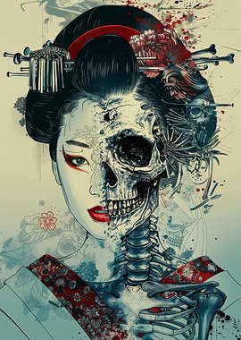 Geisha skeleton