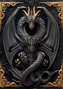 Dragon Wings Art Deco