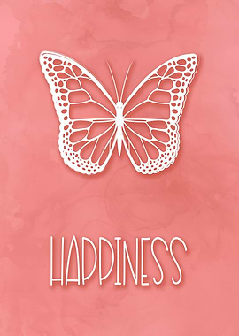 Happiness Butterfly Quote