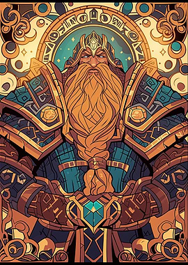Dwarf Warrior Magic Card