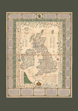 1851 Britain Ireland Map