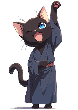 Traditional Japanese Cat