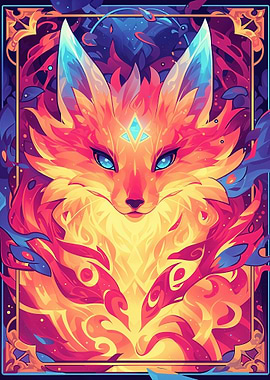 Kitsune Magic Card