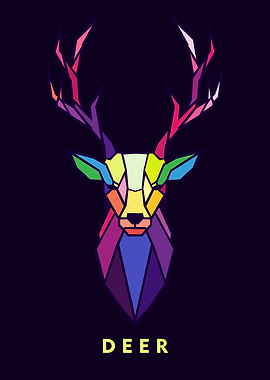 Deer in Wpap Art