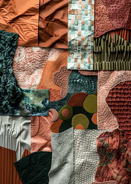 Colored Earth Tone Collage