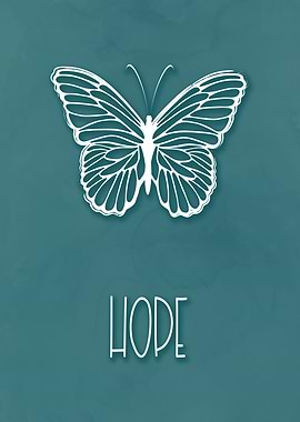 Hope Butterfly Quote Set
