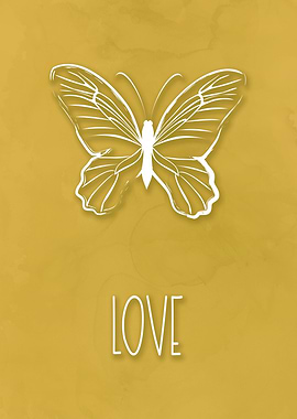 Love Butterfly Quote Set
