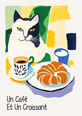 Croissant Cafe Poster