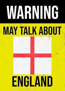 WARNING ENGLAND FLAG