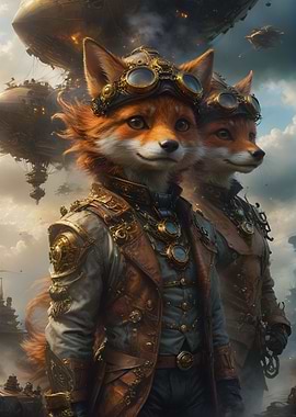 Steampunk Foxes