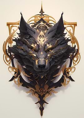 Lord Black Wolf Head