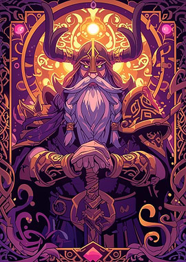 Viking Warrior Magic Card