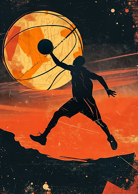 Basketball Player Ball