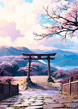Mountain Torii gate