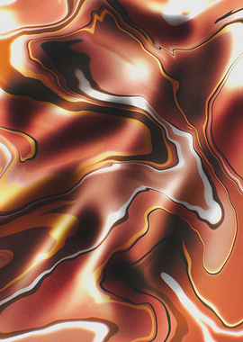 Draped colored paper