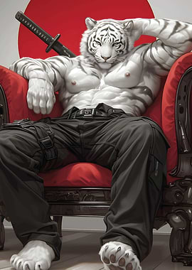 tiger samurai katana