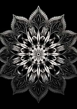 Mandala Black and White 5