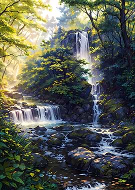 beautiful waterfall