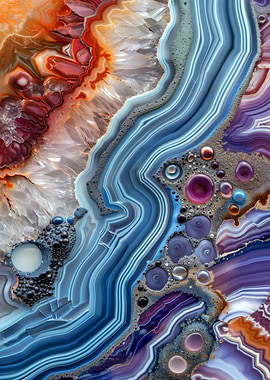 Agate Abstract Gemstone