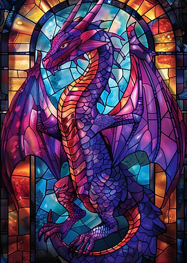 Stained Glass Dragon