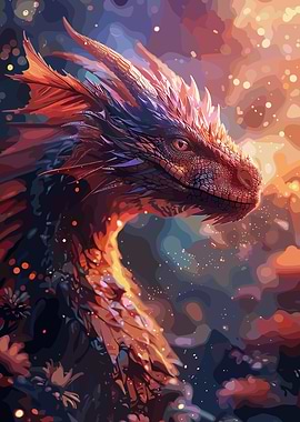 Fantasy Clouds Dragon