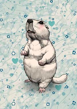 Groundhog Drawing Kids Art