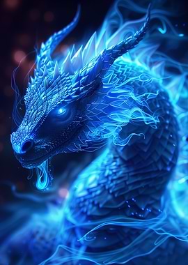 Neon Dragon Art