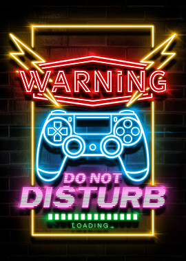 DO NOT DISTURB NEON ART